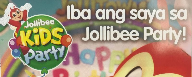 Jollibee Party Package 2018 Updated Price List