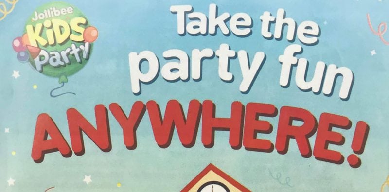 Jollibee Party Package Outside Store